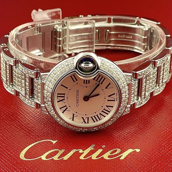 WOW! CARTIER BALLON BLEU LADIES 6CT GENUINE WATCH! - Picture 3 of 9